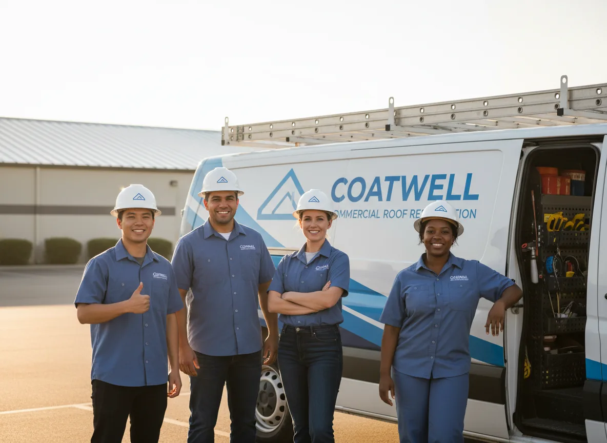 Commercial roof coating company in Easton, CT