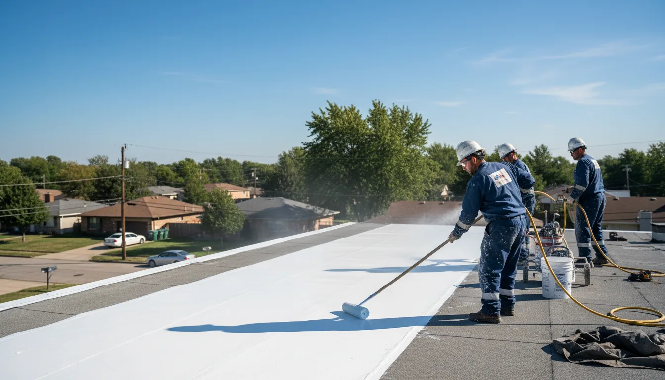 Commercial roof coating in Easton, CT near me